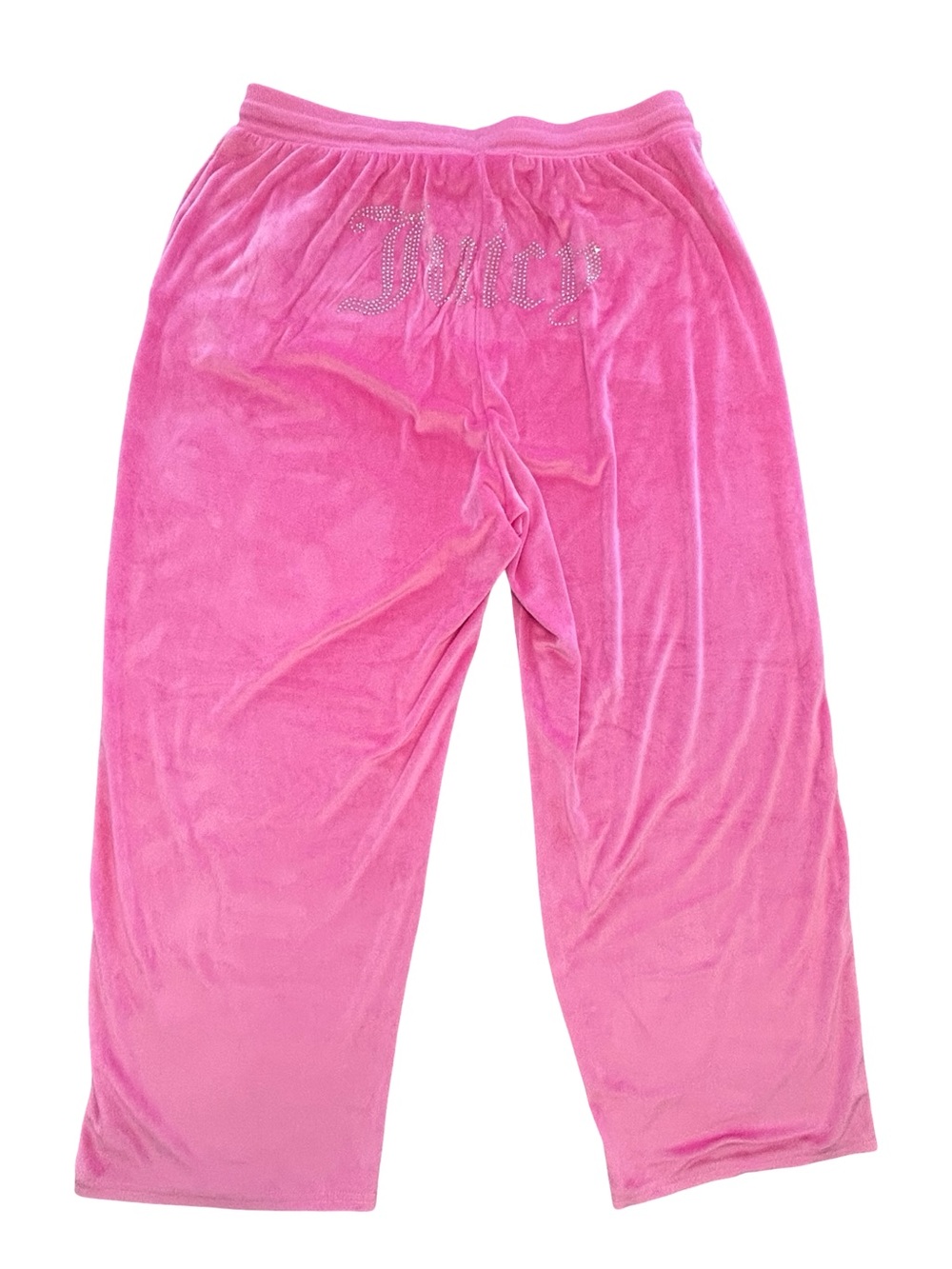 Juicy Couture hot pink bling backside logo velour Y2K inspired lounge pants 1X